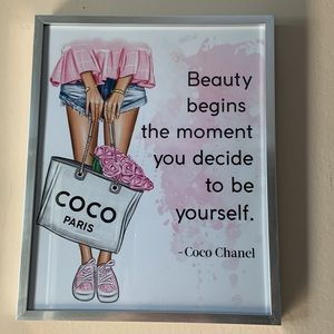 CoCo Chanel Framed Print 8x10